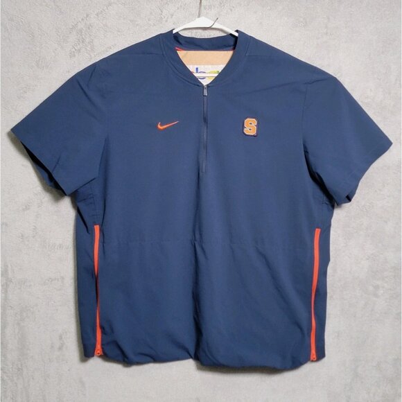 Syracuse Orange Shirt Mens XL Blue NCAA Basketball Half‎ Zip Pullover Nike Team - Picture 1 of 9